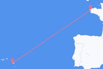 Flights from Brest, France to Ponta Delgada, Portugal