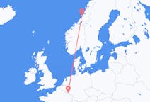 Vluchten van Luxemburg, Luxemburg naar Rørvik, Sør-Trøndelag, Noorwegen