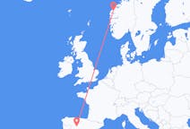 Flights from Valladolid, Spain to Volda, Norway