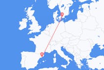 Flights from Barcelona, Spain to Malmö, Sweden