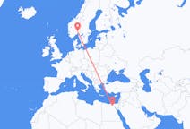 Flyg från Kairo, Egypten till Oslo, Norge