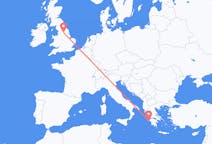 Flights from Zakynthos Island, Greece to Leeds, England