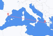 スペインのレウスから、ギリシャのケファリニアまでのフライト