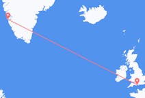 出发地 格陵兰出发地 努克前往英格兰的伯恩茅斯的航班