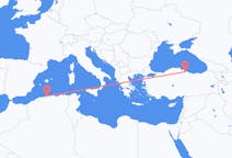 Flyreiser fra Alger, Algerie til Samsun, Tyrkia