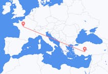 Flyreiser fra Tours, Frankrike til Konya, Tyrkia