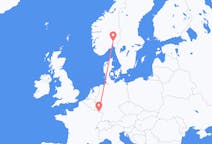 Flyreiser fra Oslo, Norge til Saarbrücken, Tyskland