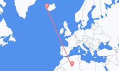 出发地 阿尔及利亚出发地 在萨拉赫目的地 冰岛雷克雅未克的航班