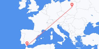 Flyg från Gibraltar till Polen