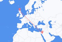 Flights from Tabuk, Saudi Arabia to Inverness, Scotland
