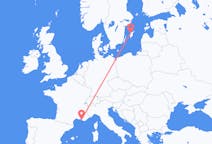 Flyrejser fra Visby, Sverige til Marseille, Frankrig