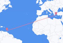 格林纳达从 圣乔治 出发飞往格林纳达目的地 纳克索斯的航班