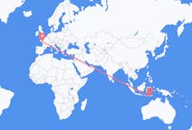 Flights from Kupang, Indonesia to Nantes, France
