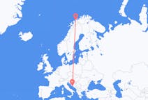 Flights from Split in Croatia to Tromsø in Norway