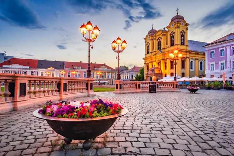 Timisoara, Romania - St. George Cathedral in Union Square.