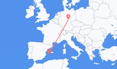 Flights from Erfurt, Germany to Ibiza, Spain
