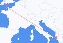 Fly fra Alderney til Korfu