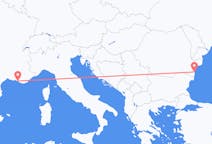 Flyrejser fra Marseille, Frankrig til Constanta, Rumænien