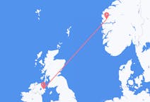 Flyrejser fra Førde i Sunnfjord, Norge til Belfast, Nordirland