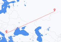 Fly fra Pristina til Kurgan, Kurgan Oblast