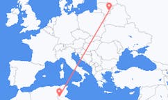 Flyreiser fra Tozeur, til Vilnius