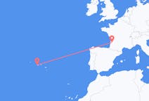 Flights from Bordeaux, France to Horta, Azores, Portugal