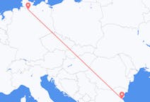 Flyrejser fra Burgas, Bulgarien til Hamborg, Tyskland
