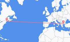 Flyreiser fra Rockland, USA til Kavala Prefecture, Hellas