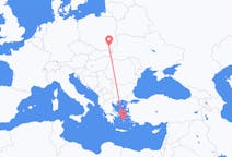 Flyrejser fra Naxos, Grækenland til Rzeszów, Polen