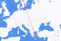 Flights from Ronneby, Sweden to Santorini, Greece