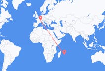 Flyg från Mauritius, Mauritius till Genève, Schweiz