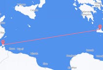 出发地 突尼斯出发地 杰尔巴岛目的地 希腊哈尼亚的航班