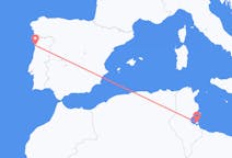 Flyg från Djerba, Tunisien till Porto, Portugal