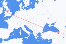 Flüge von Birmingham, England nach Erzurum, die Türkei