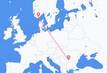 Flights from Craiova, Romania to Kristiansand, Norway