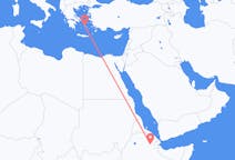 出发地 埃塞俄比亚出发地 塞梅拉目的地 希腊纳克索斯的航班