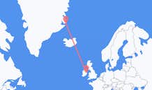 出发地 爱尔兰出发地 都柏林目的地 格陵兰斯科斯比鬆的航班