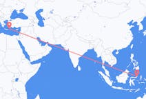 出发地 印度尼西亚万鸦老目的地 希腊卡尔帕索斯的航班
