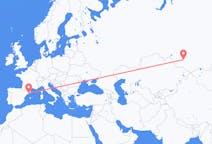 Flights from Barcelona, Spain to Barnaul, Russia