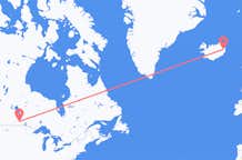 Flyg från Winnipeg, Kanada till Egilsstaðir, Island