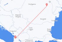 Flyreiser fra Bacau, til Tirana