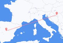 Loty z Osijek, Chorwacja do Madrytu, Hiszpania