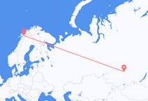 Flights from Krasnoyarsk, Russia to Narvik, Norway