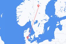 Flights from the city of Sønderborg to the city of Sveg
