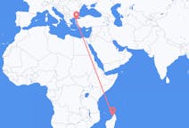 Flyrejser fra Nosy Be, Madagaskar til Edremit, Tyrkiet