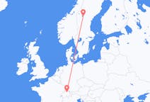 瑞士从苏黎世出发飞往瑞士目的地 厄斯特松德的航班