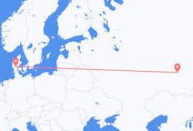 出发地 俄罗斯乌法目的地 丹麦比隆的航班