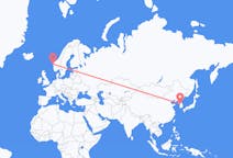 Flyreiser fra Seoul, Sør-Korea til Florø, Norge