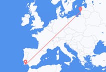 Vluchten van Palanga, Litouwen naar Faro, Napoli, Portugal