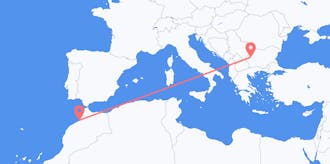 Vluchten van Marokko naar Bulgarije